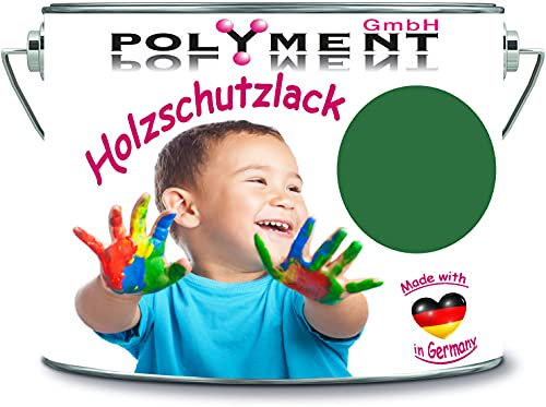 5 Liter Holzschutzlack Holzlack Holzlasur wetterbeständiger Langzeitschutz Wetterschutzfarbe Holzschutzfarbe (RAL 6001 Smaragdgrün)
