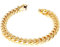 Skcess Leder Armband Gold，Kettenarmbänder Bungee-Hip-Hop Rostfreier Stahl Herrenarmband 12Mm