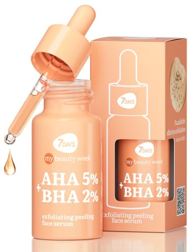 7DAYS Acid Peeling Face Serum AHA BHA – Professional Face Exfoliant for Acne, Post-Acne, and Blackheads – Glycolic & Salicylic Acid Peeling for Pore Tightening, and Smoothing – Hydrating & Anti-Aging