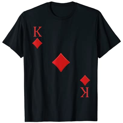 Spielkarte Karo König Poker Karten Fasching Karneval Kostüm T-Shirt