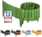 Garronda clôture de Jardin en Bois Bordure Jardin Cloture Jardin Exterieur Barrières de Jardin de Bois Palissade Bordurette de Jardin Longueur: 200 cm GD-0046 (Vert foncé, Hauteur: 30 cm)