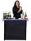 GoPong GoBar Tragbarer Bartisch, mobile Barkeeperstation für Veranstaltungen, inklusive Tragetasche, Standard oder LED, Schwarz