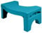 LOMOS Faltbarer Badezimmer WC- & Toilettenhocker „Vital“ in Ocean-Blau (41x22x17cm)