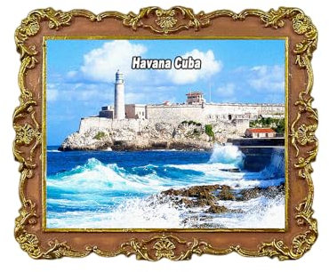 El Malecon Havanna Kuba Kühlschrankmagnet 3D Reise Souvenir Kühlschrank Dekoration Magnetischer Aufkleber Craft Collection