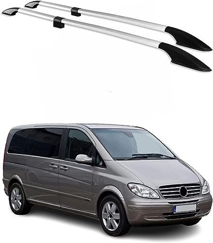 Längsstangen Autodachträger, für Mercedes Vito W639 2003-2014, Dachträger Gepäckträger Relingträger Dachgepäckträger Dachfahrradträger