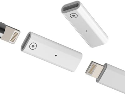 Adaptador Lightning Hembra a Lightning Hembra (2 Pack) Adapter Cargador Conversor para Apple Pencil 1 Generacion Accesorios Conector