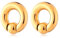Longbeauty 1 Paar Ohr Gewichte Ohrhänger Flesh Tunnel Plug Creolen Albert Hoop Hufeisen Klemmkugelring Kugel Barbell Ohrpiercing, Stil A, Gold, 0G (8mm)
