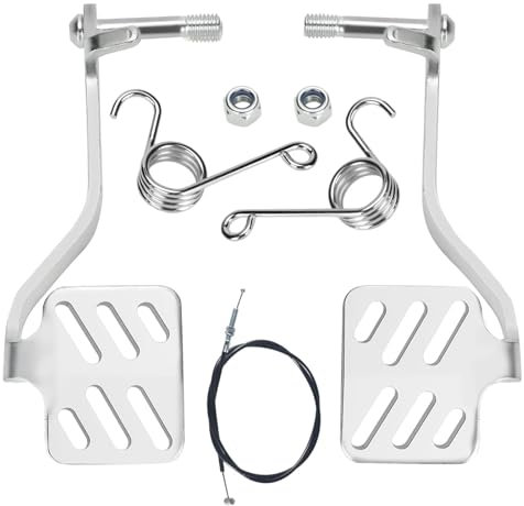 Brake Throttle Pedals Brake Throttle Pedals, Go Kart Pedals With 71 Cable & Return Springs Kit Fit For 196cc 6.5hp Road Rocket, Azusa Fun Kart, Carter, Radio Flyer Kart Cart Racing Drift Trike, Vinta