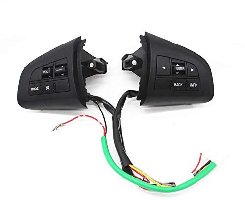 JOVERI Lenkradtaste mit Kabel, Bluetooth-Telefon, Audio-Lautstärkeregler, for Mazda, for 3 2010 Cx-5 Cx-7, Multifunktional Montierter Tempomat