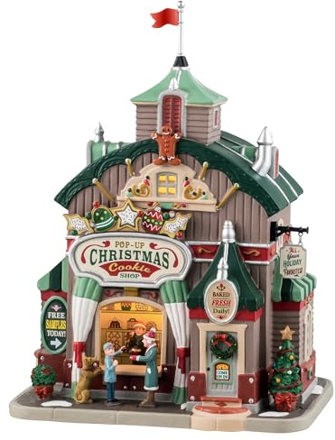 Lemax Pop-Up Christmas Cookie Shop con Luci – Caddington