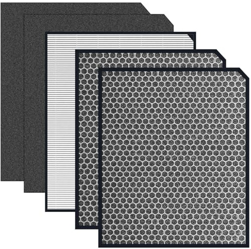 HOSECES Air Purifier Filter Replacement for 3500/3000 Air Purifier Filter, 4-in 1 Replacement High Efficiency Filter 3000 3500 Carbon Fiber Set Filter
