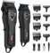 VGRPRO Tagliacapelli Uomo Professionale,Kit senza Fili con Tagliacapelli Professionale e Trimmer capelli,Batteria a Lunga Durata, Macchinetta per capelli Elettrica per Uso Familiare Barbiere (Nero)