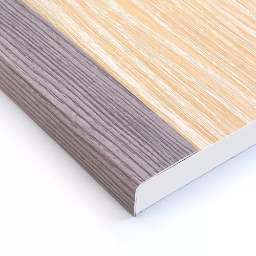 122,9 cm Treppenkantenschutz aus Metall für den Außenbereich, Treppennasenkante für Laminat, Vinylböden, Aluminium, L-Winkel, Fliesen, Protecto