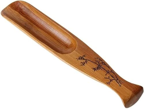 Brown Teaspoon Chinese Kung Fu Loose Tea Measuring Spoon Japanese Teaspoon Scoop for Home Teahouse Office Nice Design, Tea Accessories Spoons