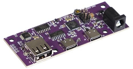 M-Kit Mouse Emulator, Compatible with Arduino Leonardo, USB Host Shield MAX3421 + CH340C USB-C + ATmega32U4 All in one, KMbox DMA Card Friendly, 5V Plug and Play B Pro