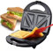 sports flyfree Toastie Maker 2 Slice Sandwich Toaster Panini Press Machine Non-Stick Easy Clean 750W