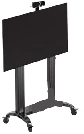 Electric Motorised Lift Up & Down Floor Stand Mobile TV For Large Screen 86 98 110 Tall Mobile TV Stand
