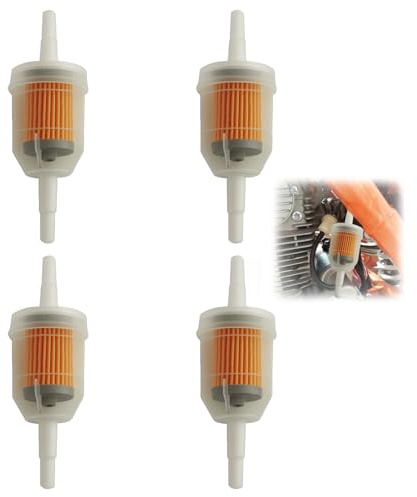 TAKONE 4 Stück Benzinfilter 6mm mit Magnet Transparent Universal | Mit Magnet, transparentes Gehäuse, für 6mm Kraftstoffleitungen, 4er Set