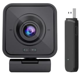 gdsDEs Wireless Webcam 1080P HD PC Camera, with Microphone, 2.4Ghz Wireless Web Camera for Live Streaming Video Conferencing