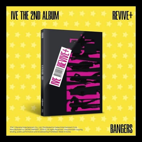 (BANGERS Ver.) IVE [REVIVE+] The 2nd Album Photo Book+2 Card+Poster+Sticker+POB+GIFT SEALED