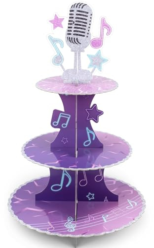 3-stöckiger kpop Tortenständer aus Karton, gestufter Dessert-Cupcake-Ständer für demon Geburtstag, Dessert Party Deko, Muffin Etagere, Cupcake Display, Kuchenhalter, Donut Ständer, für Candybar Tisch