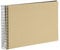 goldbuch 20 446 Spiralalbum Bella Vista Beige, Fotobuch 24 x 17 x 2,8 cm, Foto Album 40 schwarze Seiten, Foto Buch Einband aus Leinen, Fotoalbum für 40 Photos, Photoalbum spiralgebunden
