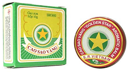 Golden Star Balm, Cao Sao Vang Vietnam, Aromatic Balsam, 10 Gramm (Net Weight), Minze, Körperbalsam, Erwachsene, Unisex