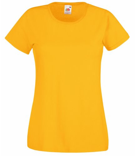 Fruit of the Loom T-Shirt, women's, sunflower, M