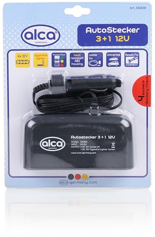 alca® Auto Stecker Vierfachstecker 12V