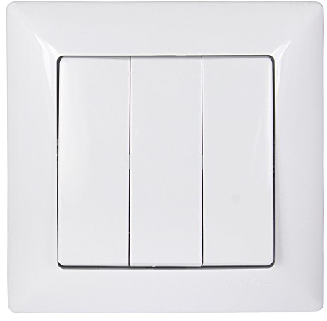 Gunsan Visage 3-fach Schalter Serienschalter Unterputz Weiss