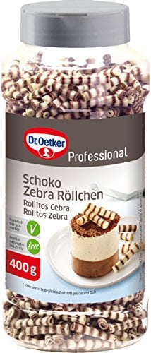 Dr. Oetker Professional Schoko Zebra Röllchen, 400 g