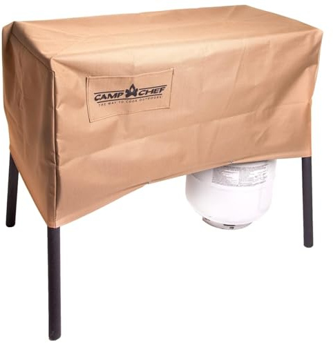 Camp Chef Terrassenabdeckung für 2-flammige Öfen | Modell PC32, gesichert mit Bungee-Schnüren und Haken, witterungsbeständiges 600 Denier-beschichtetes Nylon