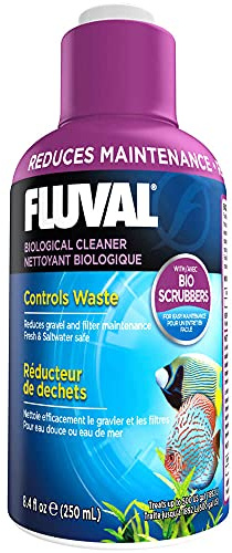 Fluval biologischer Aquarienreiniger, kontrolliert Abfallstoffe, verringert den Wartungsaufwand an Kies und Filter, für Süß- und Meerwasseraquarien geeignet, 250ml, 20 Stück (1er Pack)