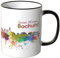 WANDKINGS® Tasse, Schriftzug Guten Morgen Bochum! mit Skyline - SCHWARZ