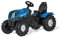 Rolly Toys 601295 - New Holland, Traktor Farmtrac Anhängerkupplung vorne und hinten, geeignet für Kinder von 3 - 8 Jahren, blau