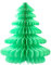 Papier Baum 26cm (mintgrün/Mint 513) // Wabenball Wabenbaum Honeycomb Figur Deko Papier Weihnachtsbaum Christbaum