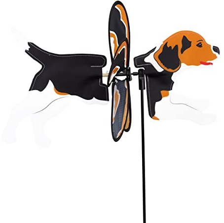 CIM Windspiel - Petite 2in1 Beagle - Ø28x43x85cm - Windmühle mit Standstab oder Mobile mit Hängeset