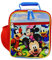 Disney Mickey Mouse Boys Girls Toddler Soft Insulated School Lunch Box (One Size, Red/Blue)