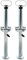 BITUXX® 1 Paar Anhänger Abstellstütze 700mm Stütze Anhängerstütze Stützfuß bis 1000Kg 70cm