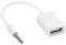 Conector Jack de 3.5 mm a USB Hembra, Cable Adaptador de convertidor de Cable de Audio AUX de 14 cm para Reproductor de CD, computadora, TV, Varios Tipos de Reproductores, teléfono móvil, MP3, etc.