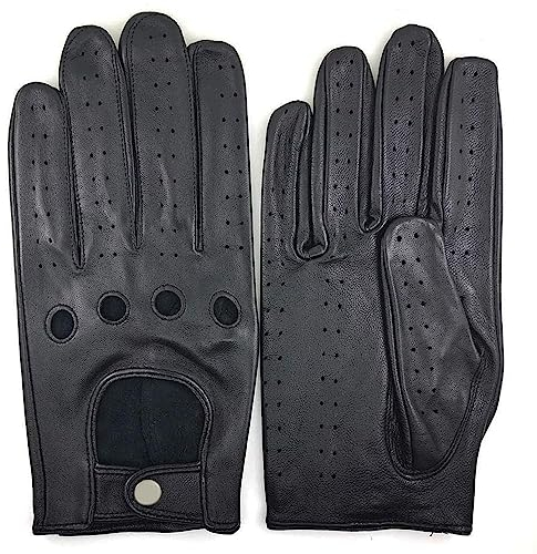 ZLUXURQ Gants de conduite en cuir d'agneau doux et fins pour hommes d'excellente qualité
