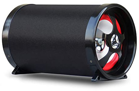 Caisson de Basses pour la Maison de Voiture, Audio de Voiture Rond Multifonction de Six Pouces 12V24V110V220V Carte de Voiture sans Fil pour téléphone Portable Caisson de Basses de Voiture