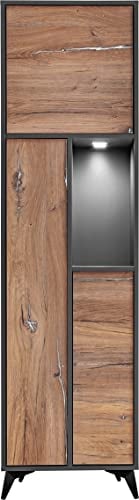 Extreme Furniture Stehschrank Venice | Wohnzimmerschrank mit 3 Türen | 51 x 187 x 40 cm | Stil Modern