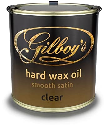 Gilboys Hard Wax Oil - Interior Wood Finish - 500ml - All Natural, Quick Drying, Water & Heat Resistant - Perfect for Sealing & Finishing Kitchen worktops, Stairs, Floors, Doors & Dining Tables