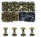 JINTANG 90 Sets Chicago Buchschrauben,M5×5mm Binding Schrauben kit Schraube Metallzubehör Nägel Nieten Chicago Button für DIY Leder Dekoration, Bookbinding,Buchbinderei(bronze)