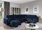 Froschkönig24 Asgard Wohnlandschaft 320 x 202 cm Dunkelblau (Samt)