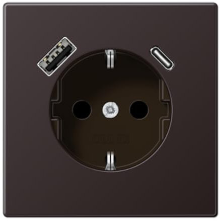 USB AC LS Dark Steckdose (Referenz: Jung AL1520-15CAD)