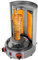 Dönergrill, 4.3KW Gas Vertikaler Broiler Döner Dönergrill mit 360° Drehbaren Grill, Vertikalgrill, Automatisches Spinnen Grill, Drehspieß, Edelstahl