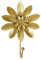 UKCOCO Mural Métal Avec Design Fleurs Porte-manteau Décoratif Pour Entrée Salon Chambre Pour Vêtements Et Accessoires Style Élégant Et