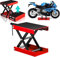 AAKSUS Motorrad-Reparaturheber 1100 lbs, Motorrad-Scherenhebebühne mit breiter Plattform, Motorrad-Hebetisch mit Rutschfester Gummiplattform, kompakter Kurbelhebeständer